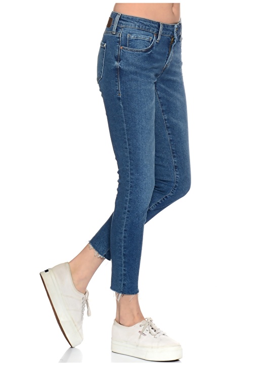 Mavi Adriana Ankle Fringe Retro Str Denim Pantolon 3