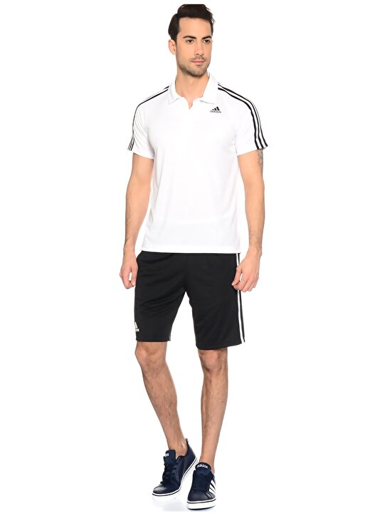 Adidas D2M 3 Stripes Polo T-Shirt 2