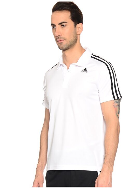 Adidas D2M 3 Stripes Polo T-Shirt 3