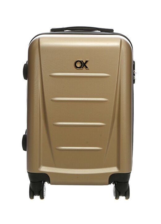Ox Gold Çekçekli Kumaş Valiz 1