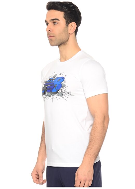 New Balance AMT71638-WT Beyaz T-Shirt 3