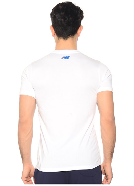 New Balance AMT71638-WT Beyaz T-Shirt 4
