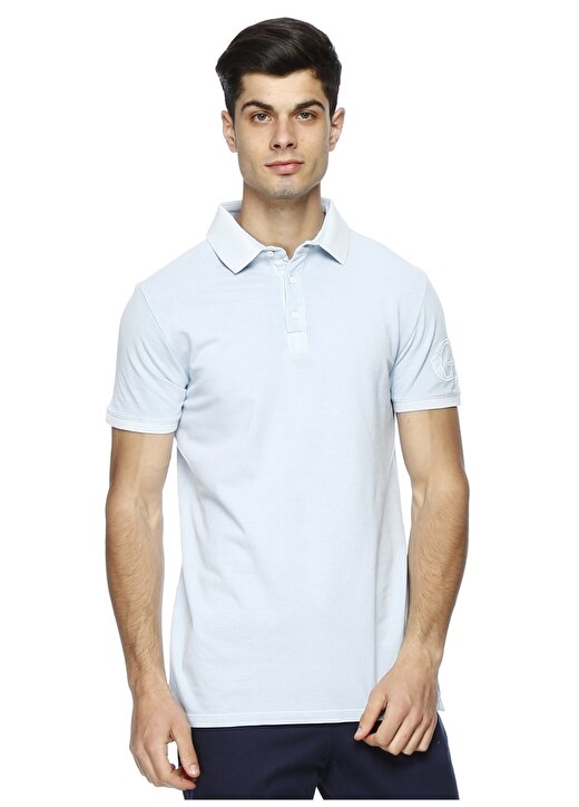 George Hogg Polo Yaka Mavi T-Shirt 1