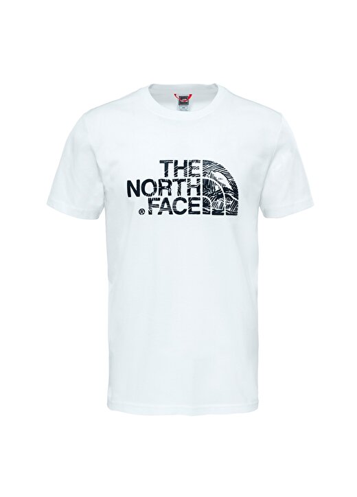 The North Face Nf00a3g1la91 Beyaz Erkek M S/S Woodcut Dome Tişört 1