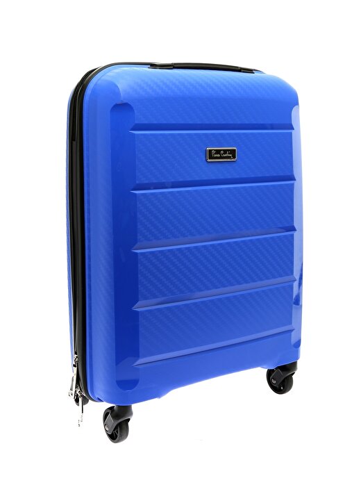 Pierre Cardin 50 Cm Mavi Çekçekli Kumaş Valiz 2