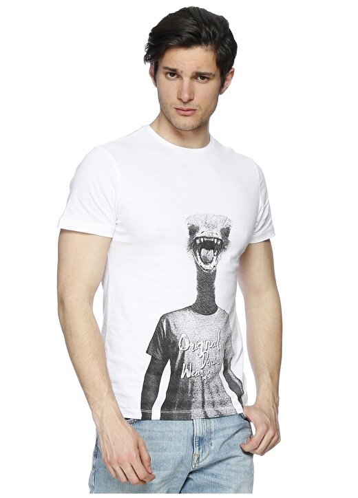 Blend Beyaz Erkek T-Shirt 3