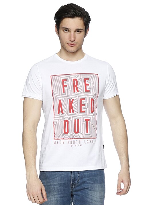Blend Beyaz Erkek T-Shirt 1