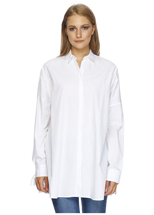T-Box Beyaz Gömlek 1