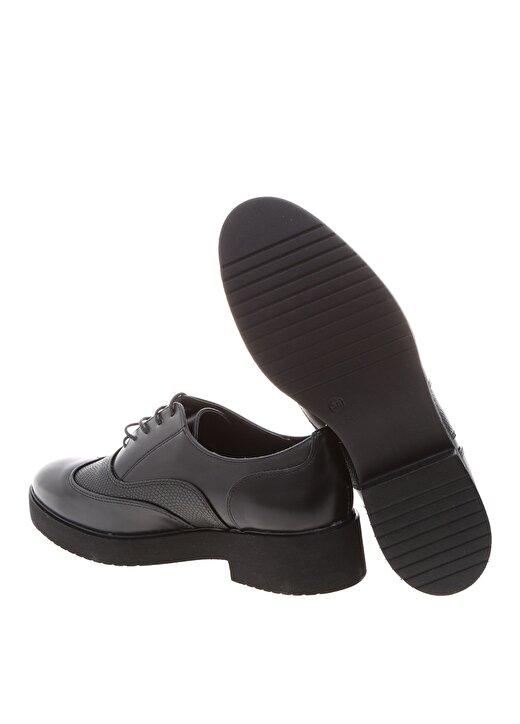 Fabrika Siyah Düz Ayakkabı 3