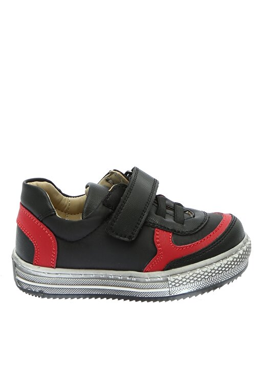 Mammaramma Bantlı Siyah Kırmızı Erkek Çocuk Yürüyüş Ayakkabısı 1