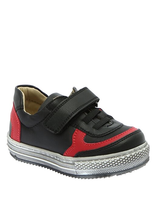 Mammaramma Bantlı Siyah Kırmızı Erkek Çocuk Yürüyüş Ayakkabısı 2