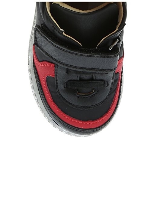 Mammaramma Bantlı Siyah Kırmızı Erkek Çocuk Yürüyüş Ayakkabısı 4