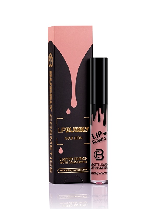 Bubbly Cosmetics Matte Liquid Ruj - No:8 Icon 1