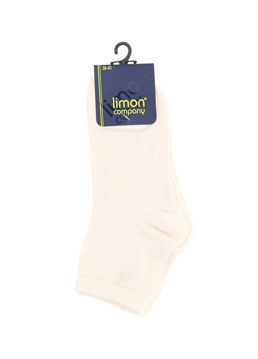 Limon Koyu Ekru Kadın Soket Çorap 1