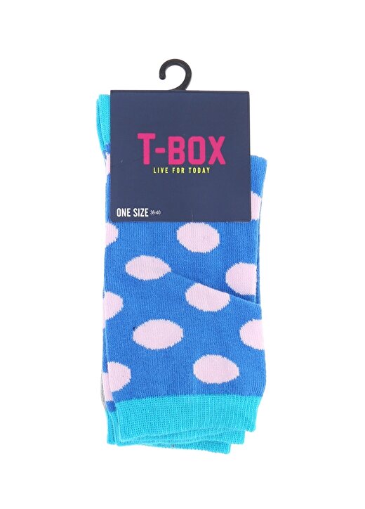 T-Box Puantiyeli 2'Li Soket Çorap 1