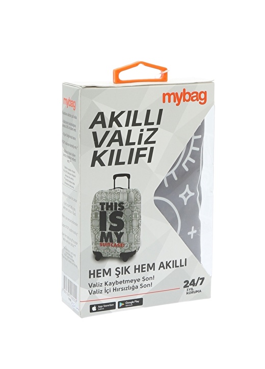 My Bag Kumaş Polyester 45-85Cm Gri Akıllı Valiz Kılıfı 1