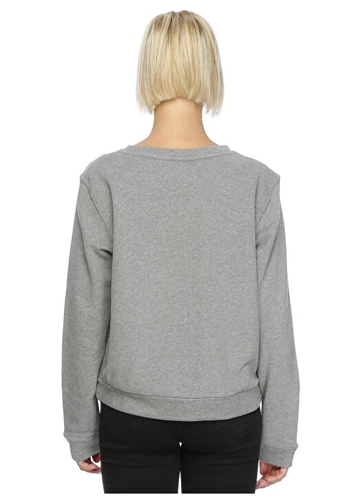 Calvin Klein Jeans Açık Antrasit Kadın Sweatshirt J20J205390 4