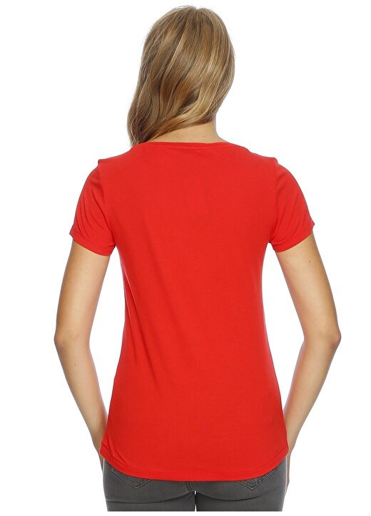 Only Koyu Kırmızı T-Shirt 4