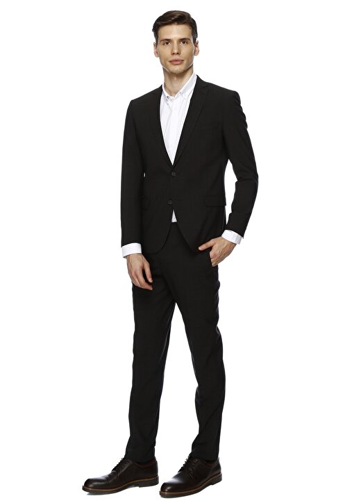 Pierre Cardin Slim Fit Siyah Takım Elbise 2