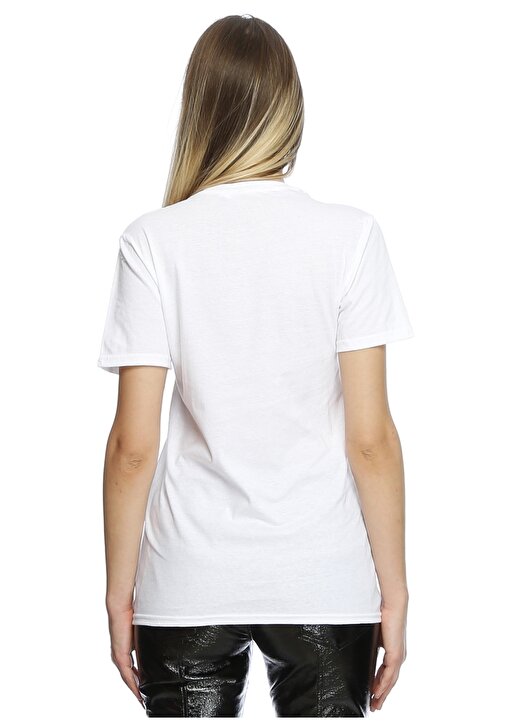 Missguided Beyaz Bisiklet Yaka Kadın T-Shirt 4