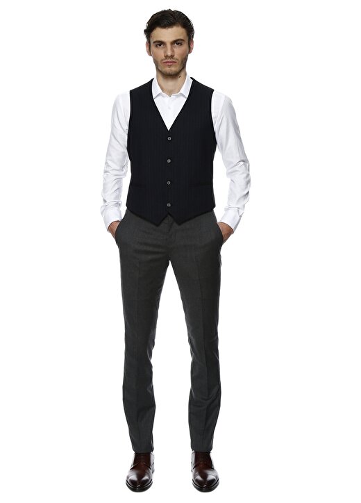 George Hogg Uzun Kol Lacivert Erkek Takım Elbise 2