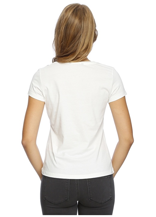 Vero Moda Koyu Beyaz T-Shirt 4