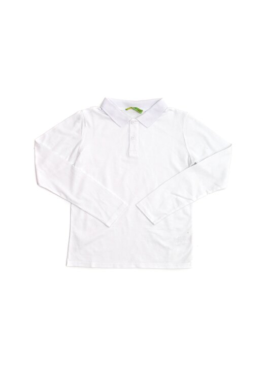 Limon Erkek Çocuk Polo Yaka Beyaz T-Shirt 1