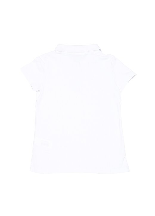 Limon Kız Çocuk Polo Yaka Beyaz T-Shirt 2