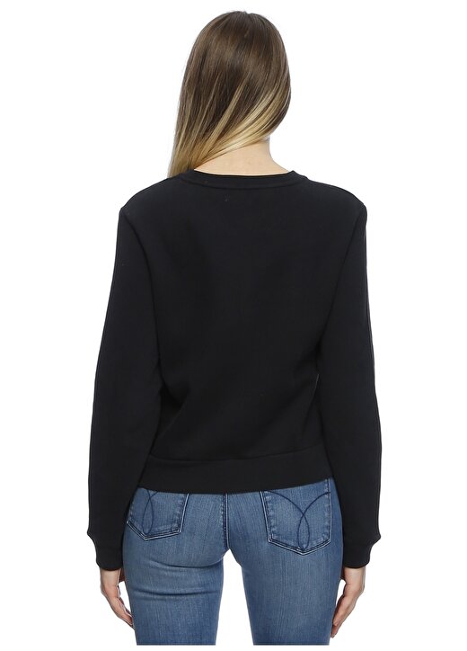 Calvin Klein Jeans Siyah Kadın Sweatshirt J20J205649 4