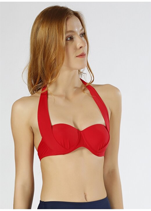 T-Box Kırmızı Bikini Üst 3