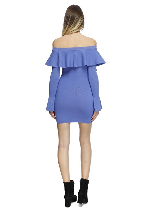 Endless Rose Viskoz 60 Cm Mavi Kadın Elbise 4