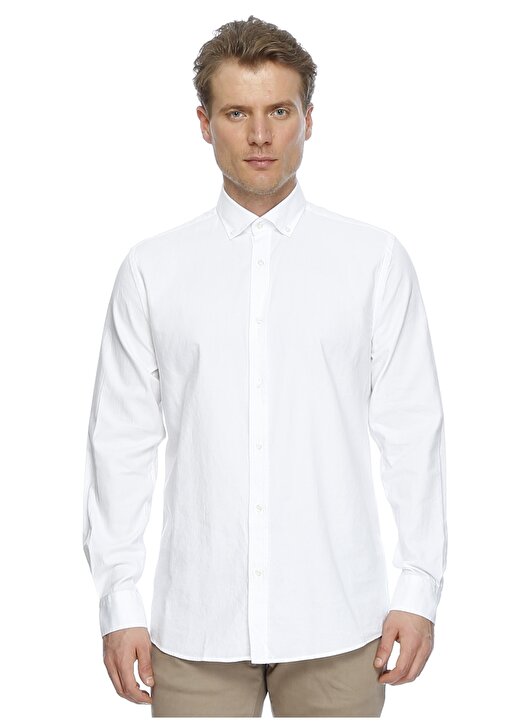 Cotton Bar Beyaz Gömlek 1