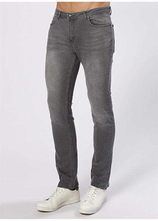 North Of Navy Gri Denim Pantolon 3