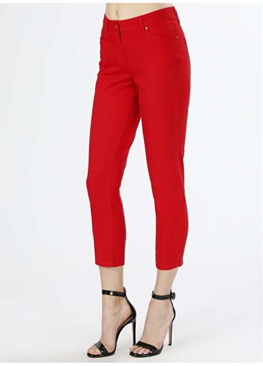T-Box Kırmızı Kadın Pantolon PARKO 3