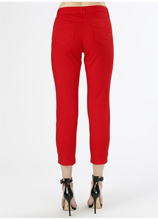 T-Box Kırmızı Kadın Pantolon PARKO 4