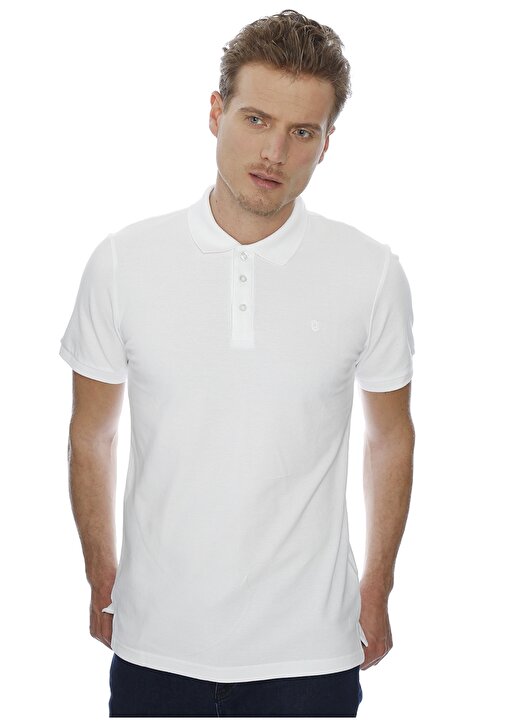 Limon Beyaz Düz T-Shirt 1