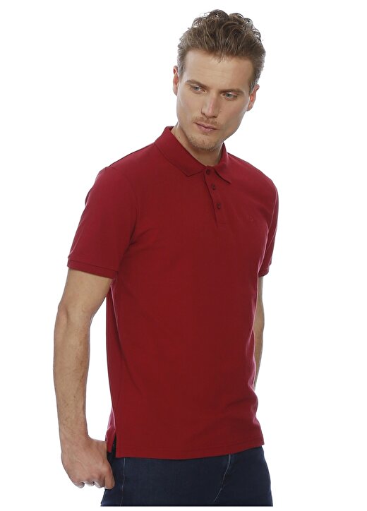 Limon Kırmızı Düz Polo T-Shirt 3