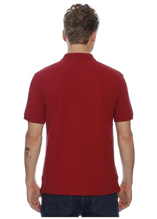 Limon Kırmızı Düz Polo T-Shirt 4
