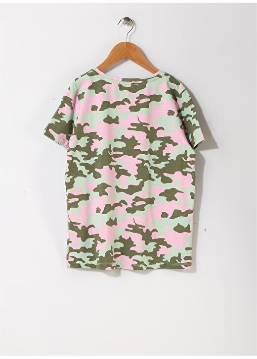 Pink&Orange Kız Çocuk Kamuflaj Desenli T-Shirt 2