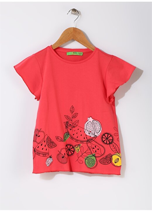 Limon Çocuk Meyve Baskılı Pembe T-Shirt 1