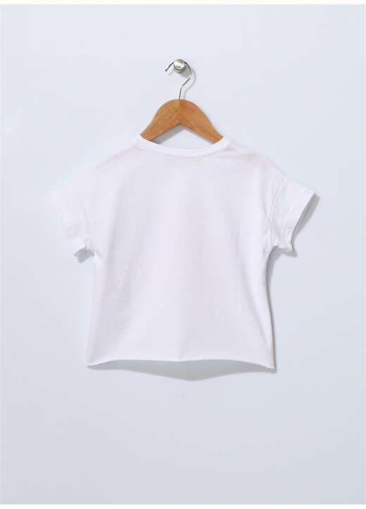 Limon Kız Çocuk Meyve Baskılı Beyaz T-Shirt 2