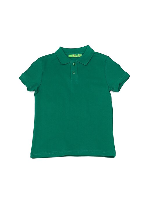 Limon Erkek Çocuk Polo Yaka Yeşil T-Shirt 1