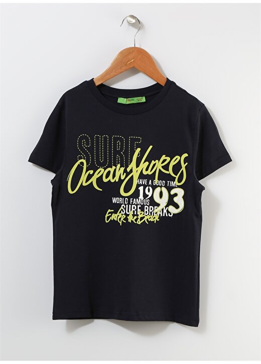 Limon Çocuk Yazılı Lacivert T-Shirt 1