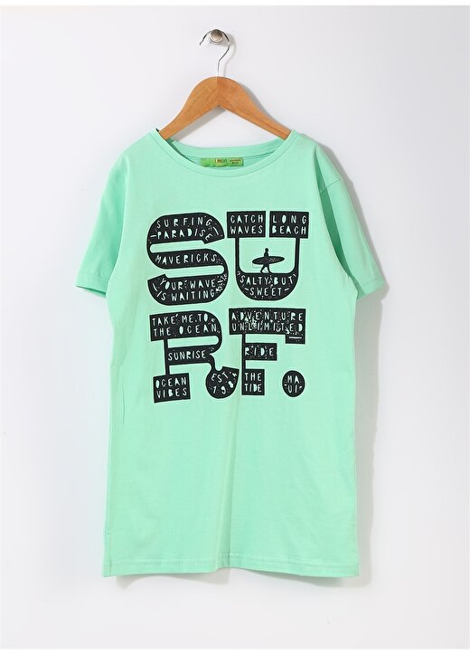 Limon Erkek Çocuk Yazılı Yeşil T-Shirt 1