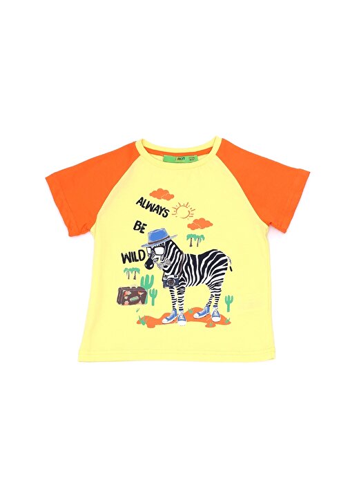 Limon Zebra Baskılı Erkek Çocuk T-Shirt 1