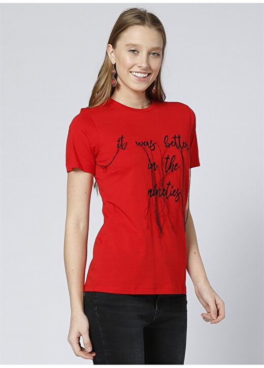 Black Pepper Yazılı Kırmızı T-Shirt 3