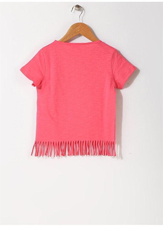 Pink&Orange Çocuk Pullu Pembe T-Shirt 2