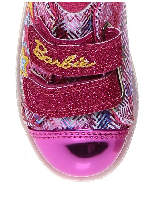 Barbie Çocuk Işıklı Pembe Yürüyüş Ayakkabısı 4
