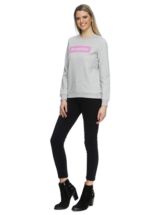 Vero Moda Yazı Baskılı Sweatshırt 2