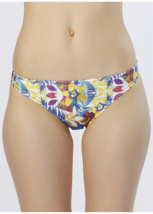 Limon Çiçek Desenli Bikini Alt 2